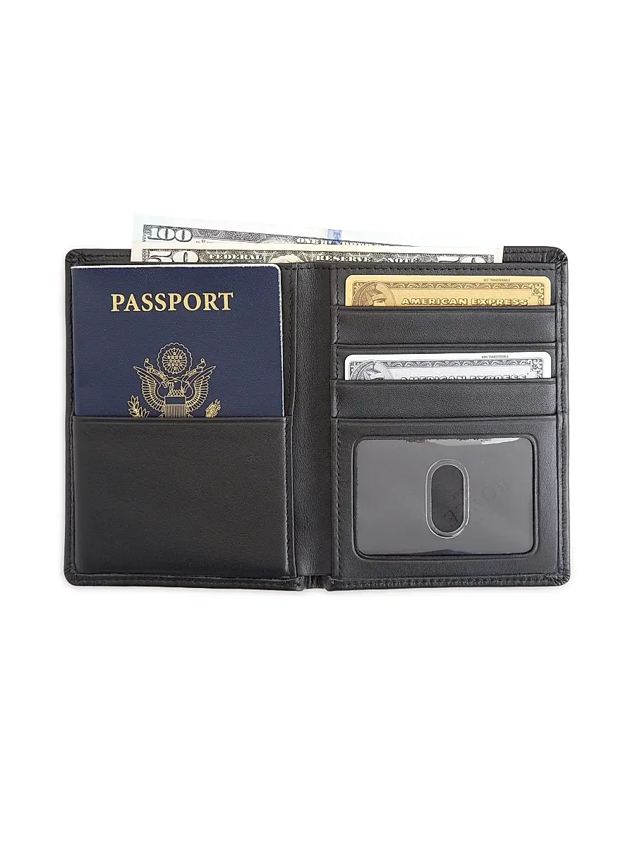 Royce New York RFID Blocking Passport Wallet | Thumbnail 2 Royce New York RFID Blocking Passport Wallet | Thumbnail 2