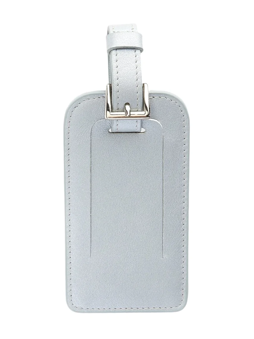 Royce New York Women's Leather Luggage Tag