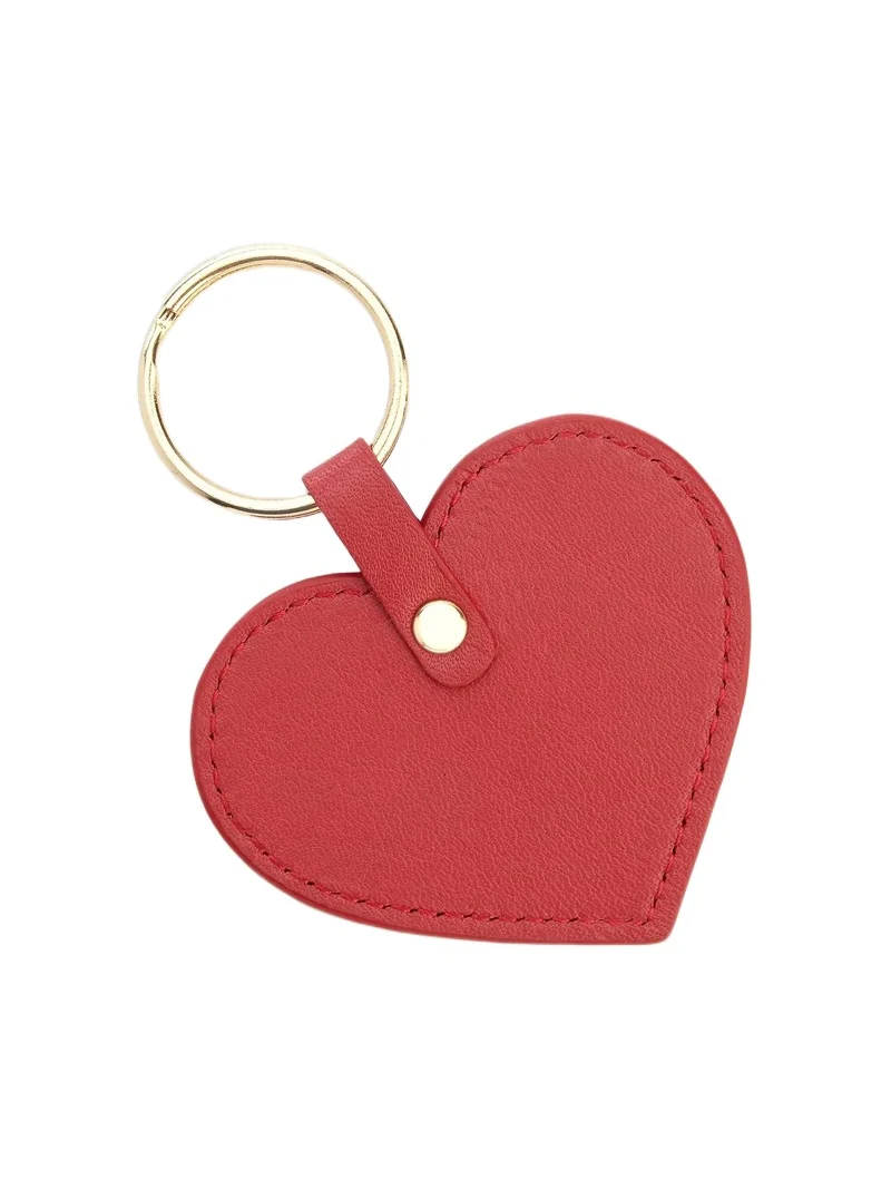Unisex Heart-Shaped Leather Key Chain Unisex Heart-Shaped Leather Key Chain