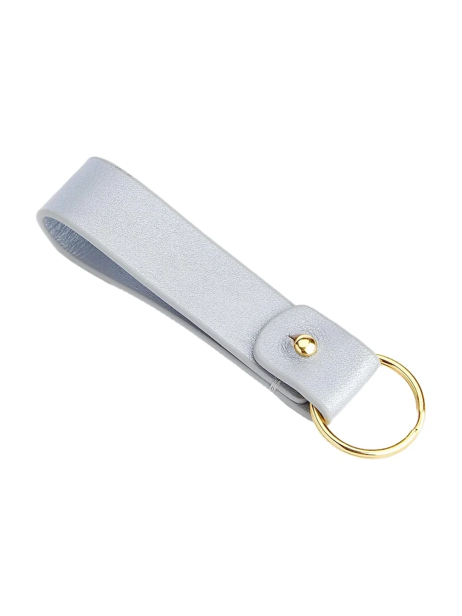 Royce New York Minimalist Leather Key Fob