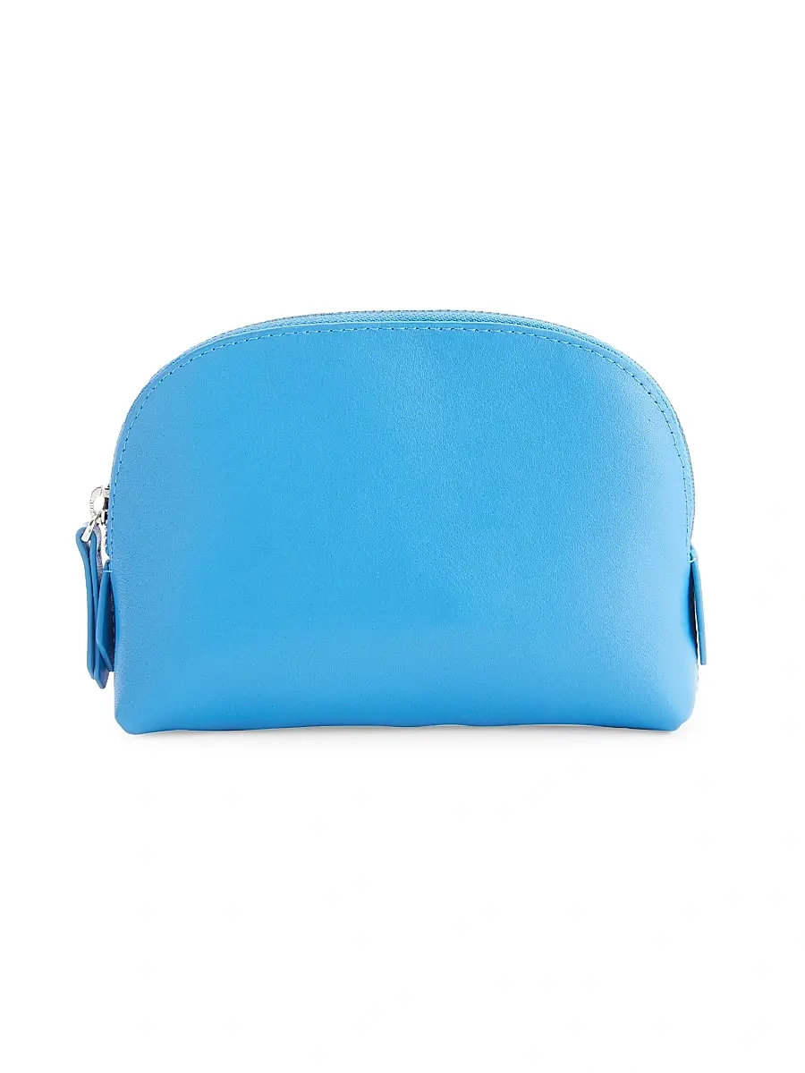 Royce New York Women's Compact Leather Cosmetic Bag | Image 1 Royce New York Women's Compact Leather Cosmetic Bag | Image 1