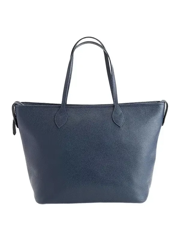 Women's Pebble Grain Wide Tote Bag