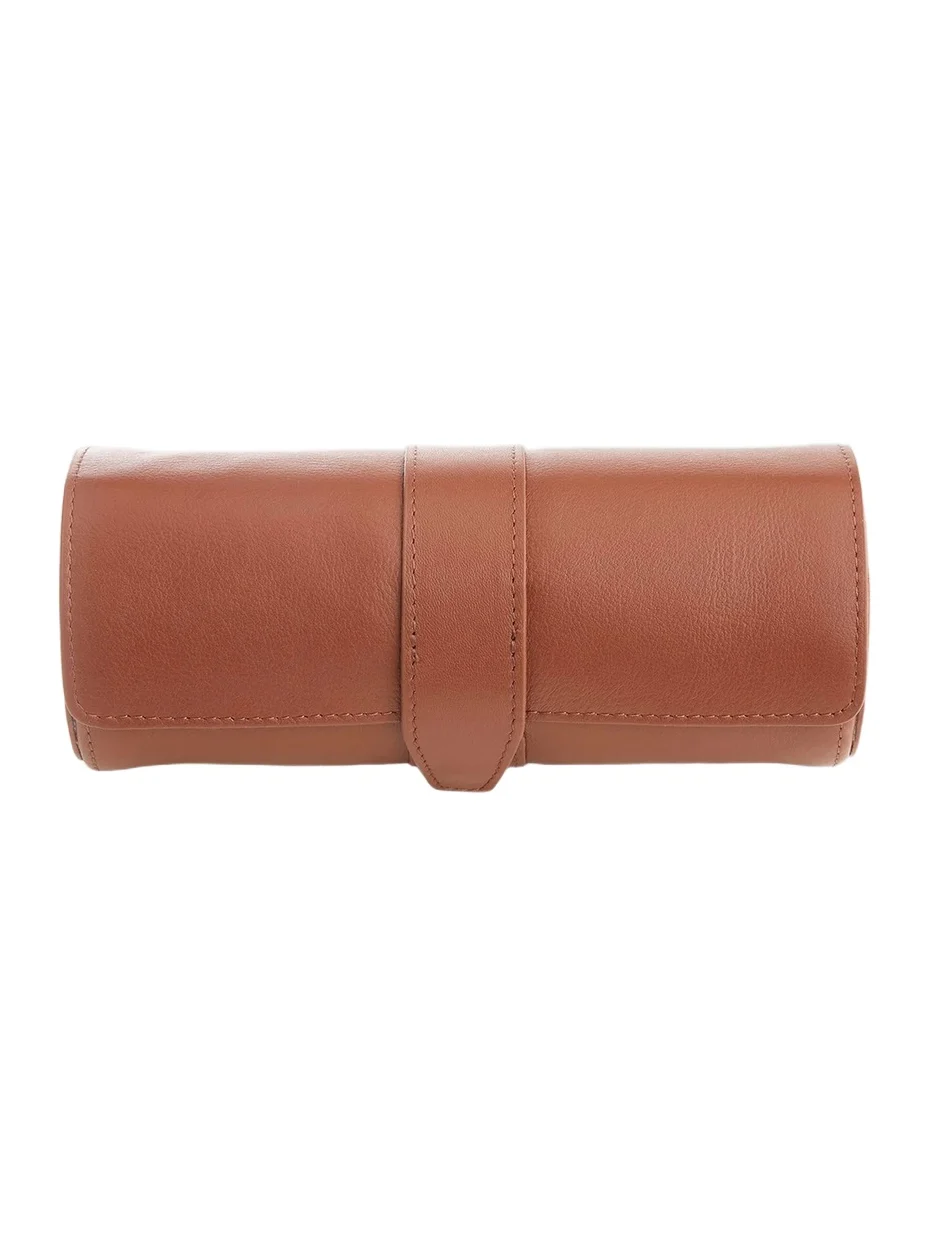 Royce New York Women's Leather Travel Watch Roll