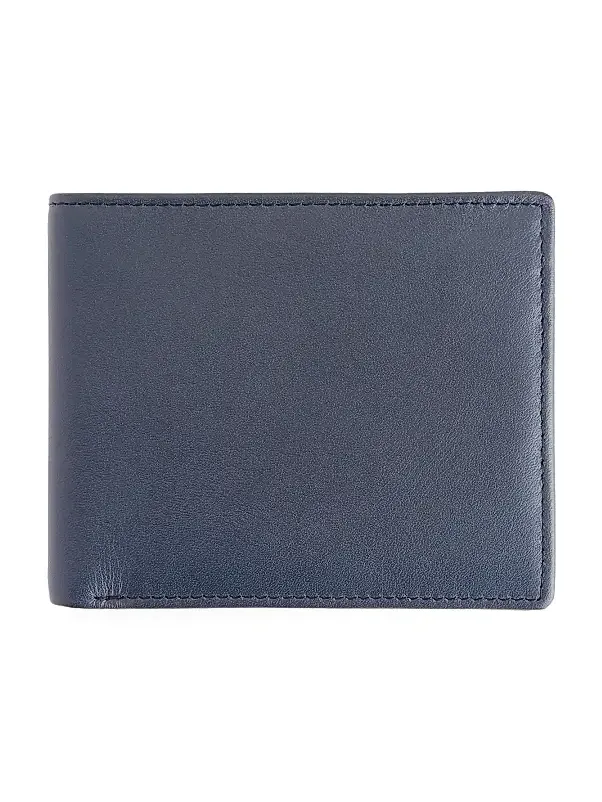 Royce New York Unisex RFID-Blocking Slim Bi-Fold Leather Wallet
