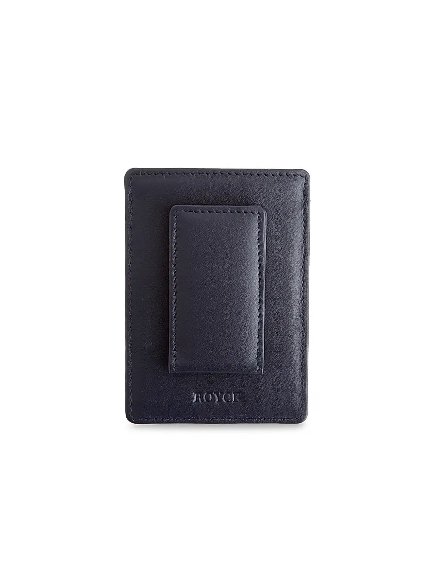 Royce New York Men's Leather Magnetic Money Clip Wallet | Thumbnail 5