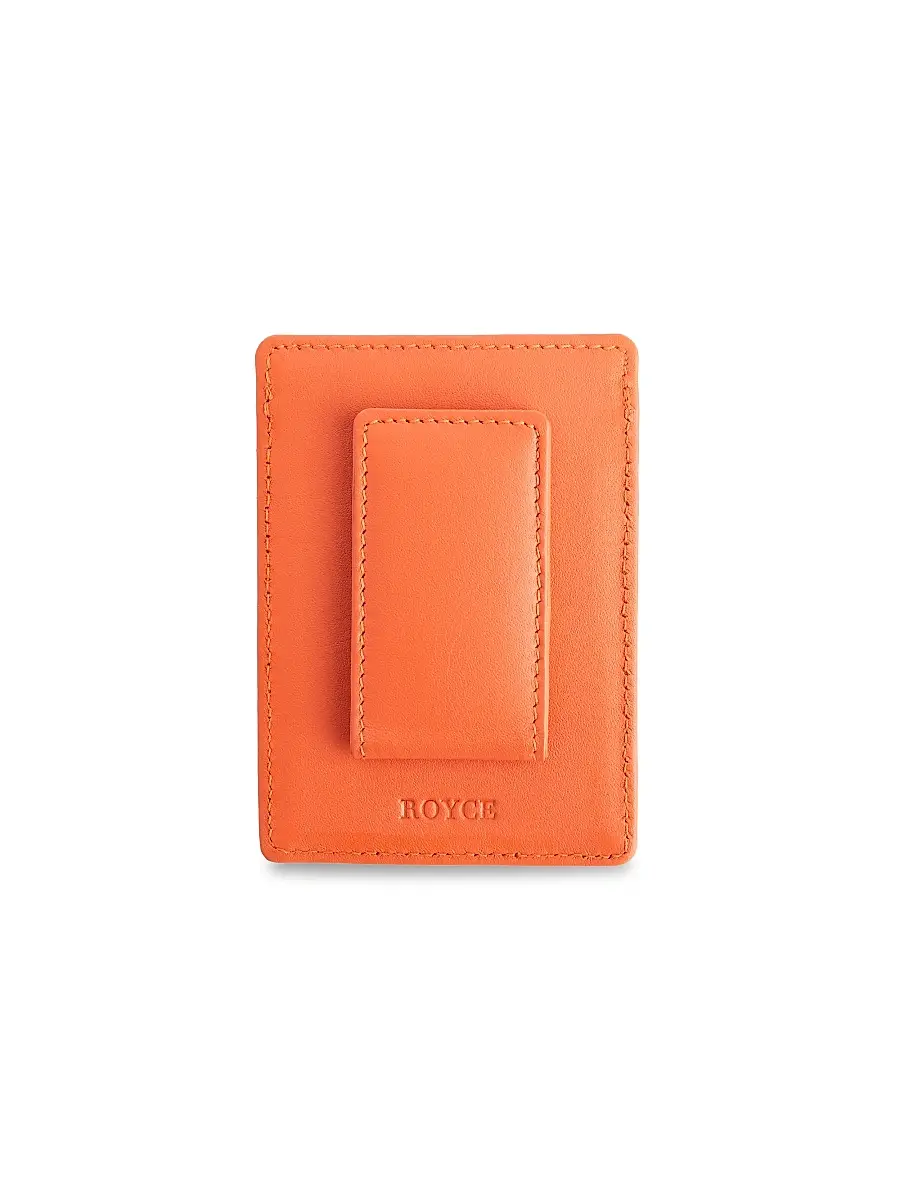 Royce New York Men's Leather Magnetic Money Clip Wallet | Thumbnail 7