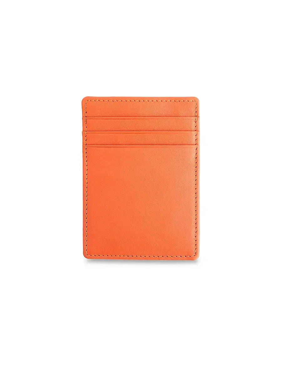 Royce New York Men's Leather Magnetic Money Clip Wallet | Thumbnail 8
