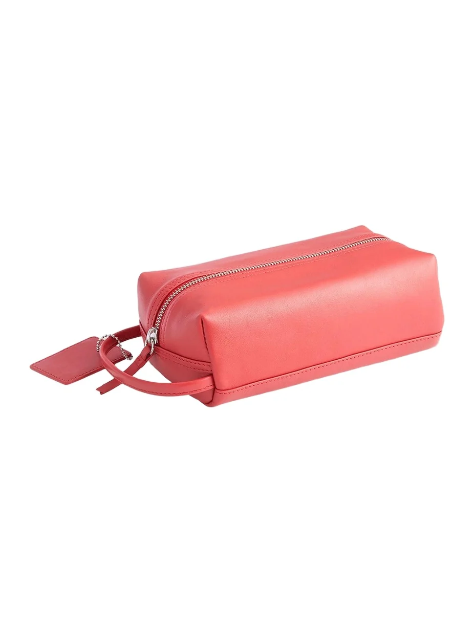 Royce New York Women's Compact Leather Toiletry Bag