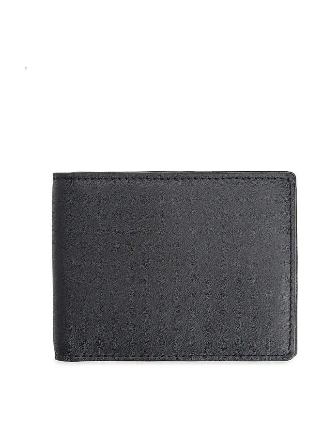 Royce New York Men's RFID-Blocking Slim Bi-Fold Leather Wallet