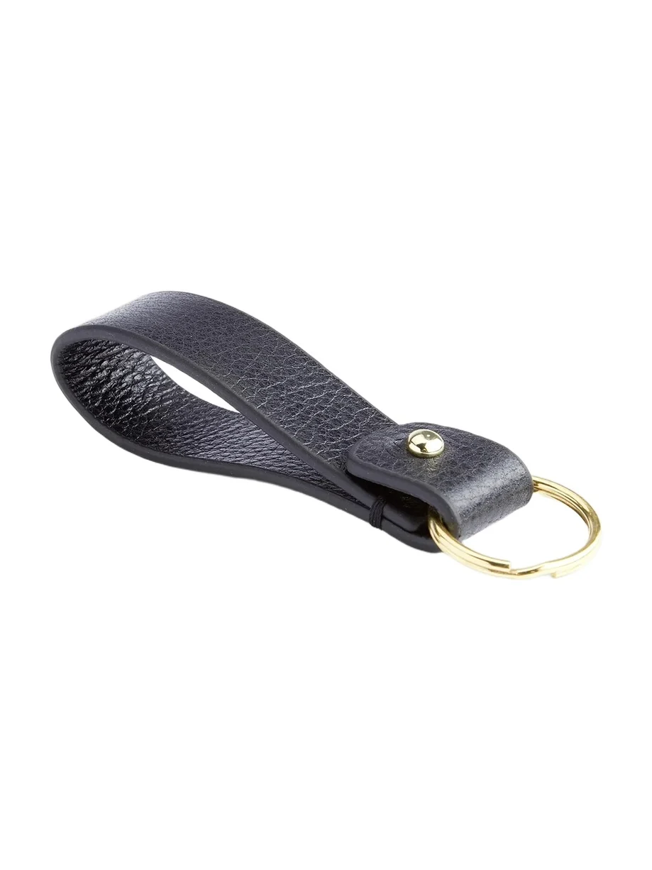 Royce New York Minimalist Leather Key Fob