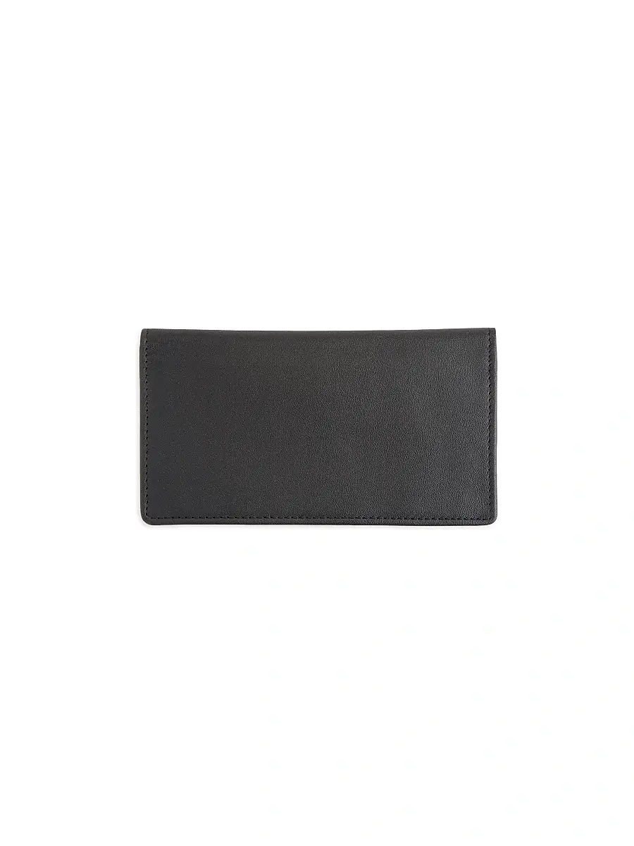 Royce New York Men's Leather Checkbook Wallet