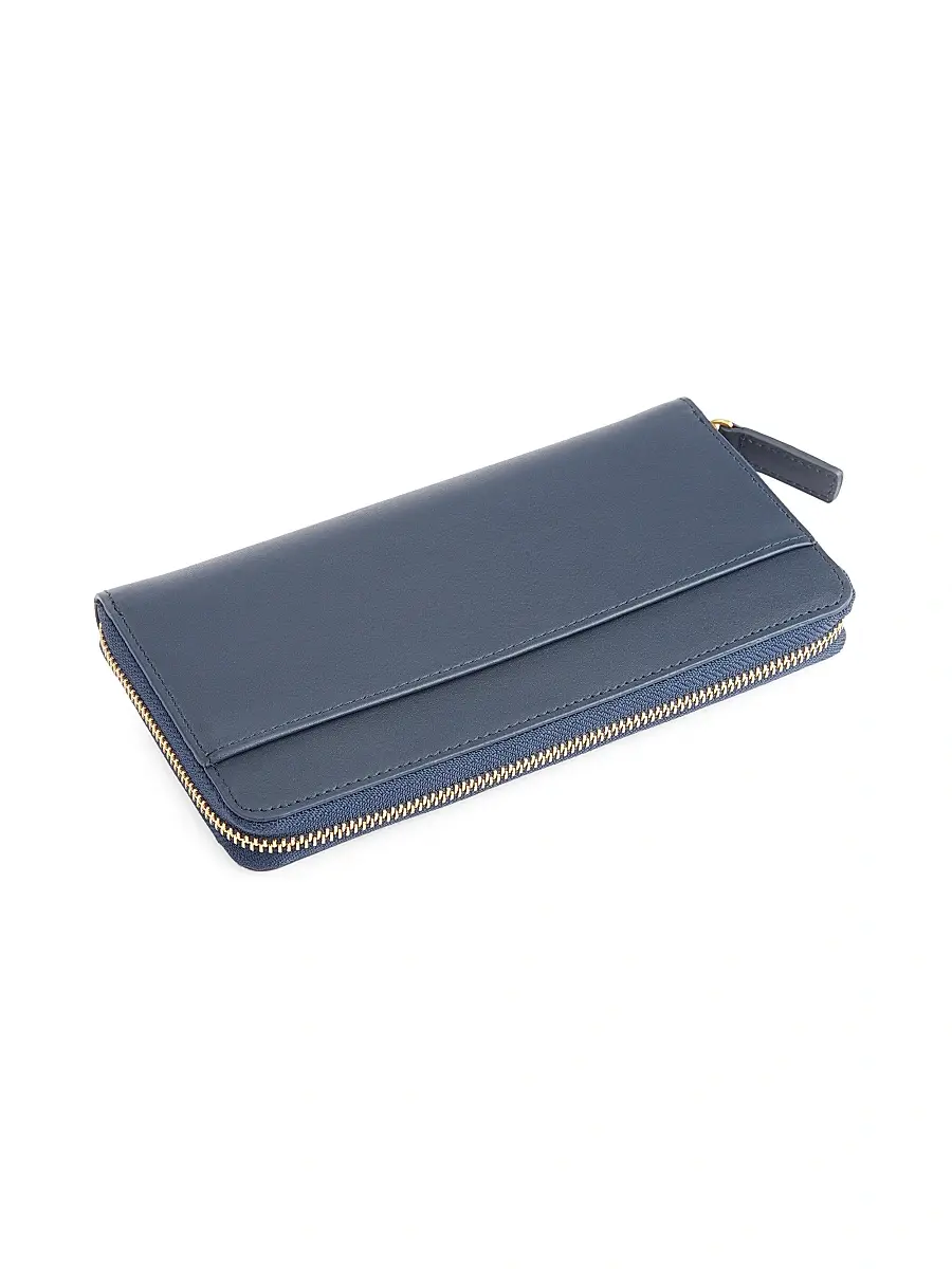 Royce New York Women's RFID-Blocking Zip-Around Leather Wallet | Thumbnail 3 Royce New York Women's RFID-Blocking Zip-Around Leather Wallet | Thumbnail 3