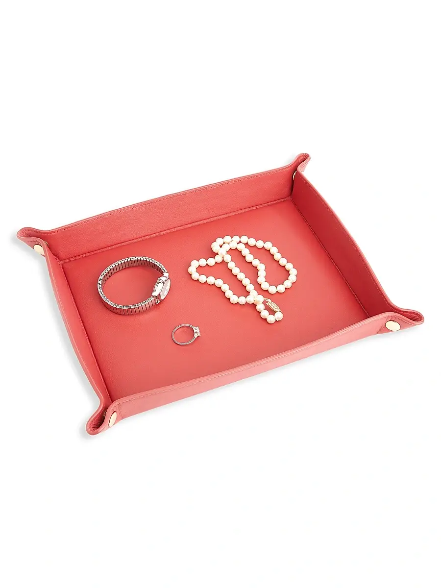 Royce New York Large Leather Catchall Valet Tray | Thumbnail 7 Royce New York Large Leather Catchall Valet Tray | Thumbnail 7