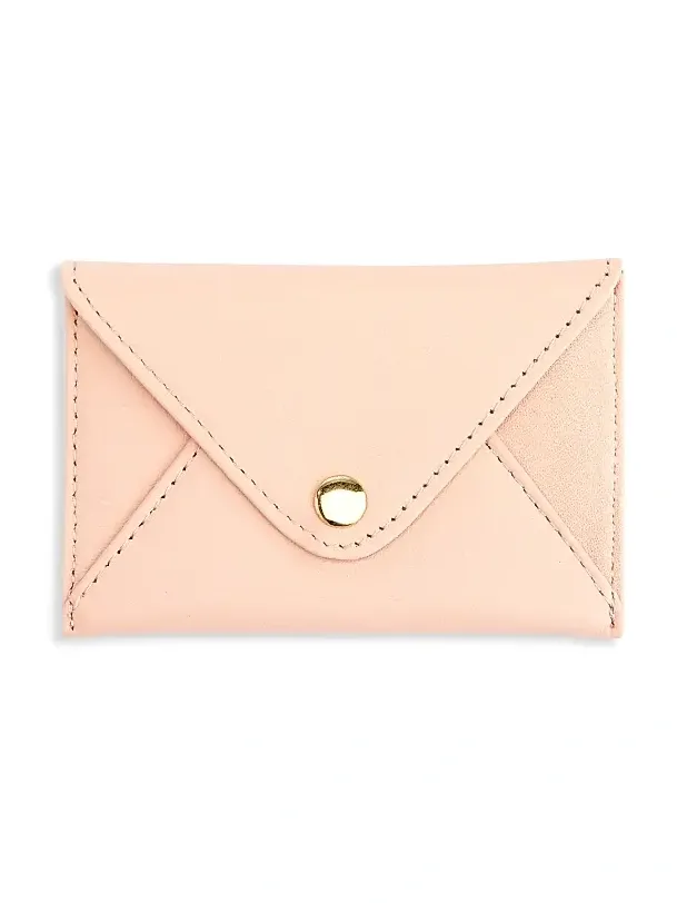 Men's Leather Envelope Style Business Card Holder