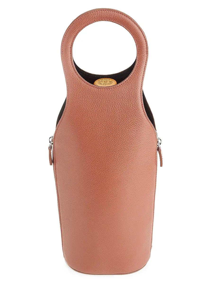Royce New York Leather Wine & Champagne Carrying Case | Thumbnail 2