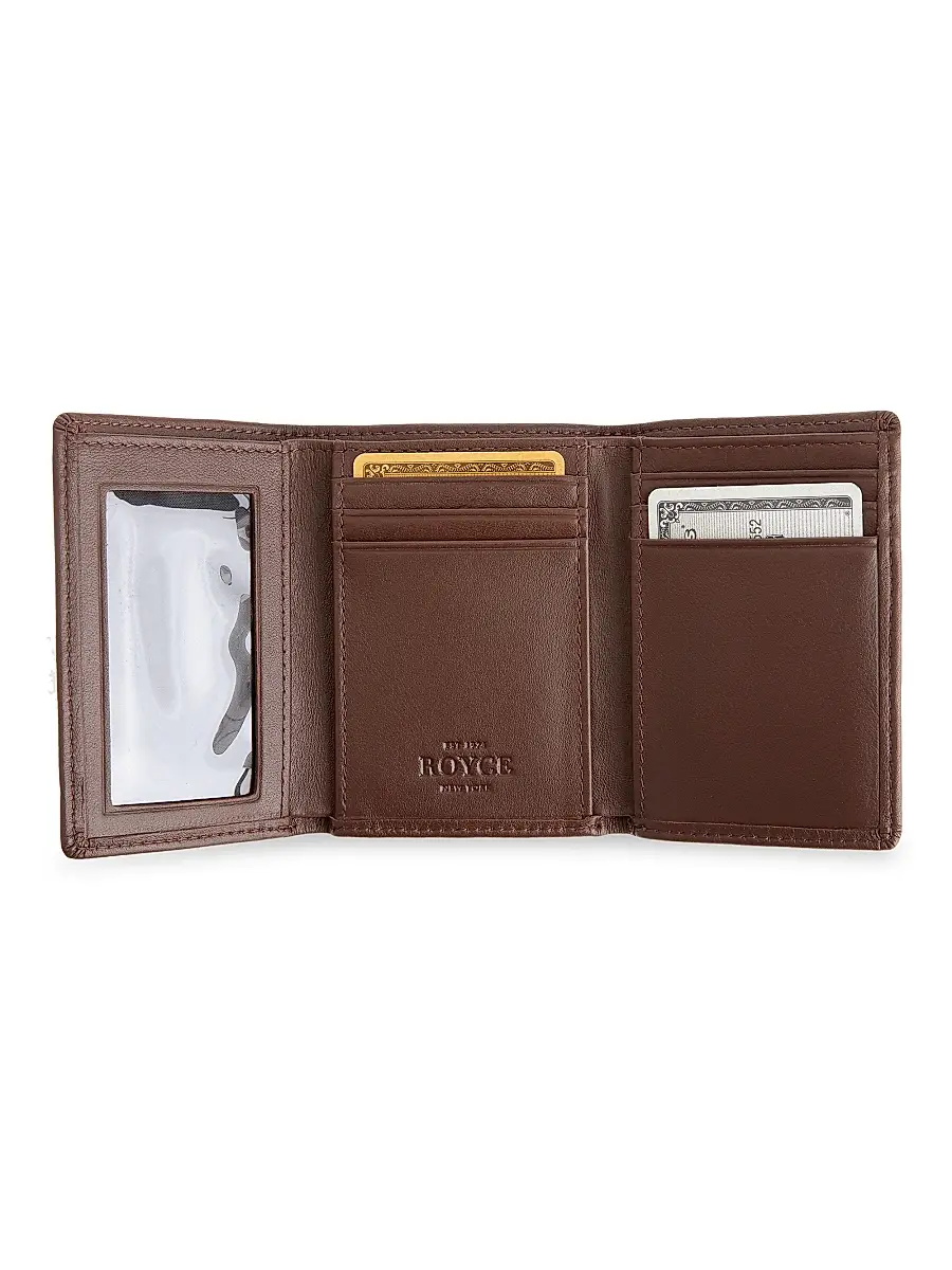 Royce New York Tri-Fold Leather Wallet | Thumbnail 2 Royce New York Tri-Fold Leather Wallet | Thumbnail 2