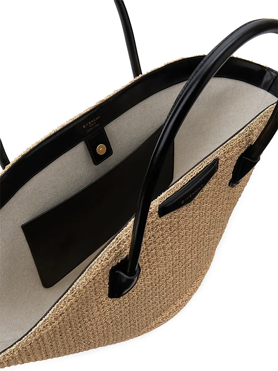 Givenchy Women's Small Antigona Basket Tote Bag in Raffia - Natural | Thumbnail 5 Givenchy Women's Small Antigona Basket Tote Bag in Raffia - Natural | Thumbnail 5