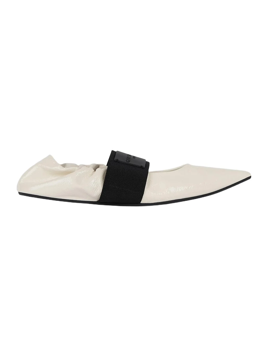 Women's Crush Ballerinas in Naplack Leather - Ivory Women's Crush Ballerinas in Naplack Leather - Ivory