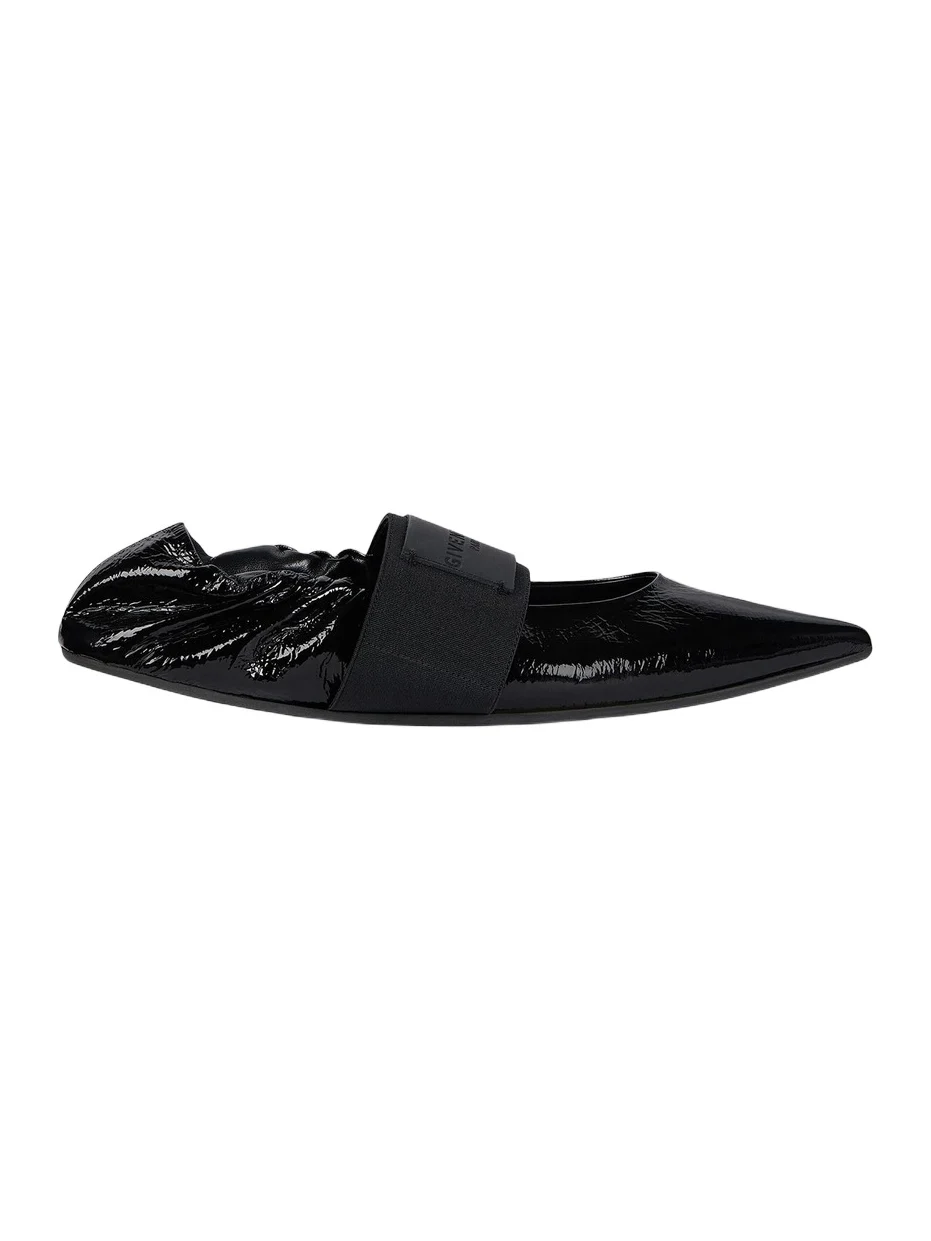 Women's Crush Ballerinas in Naplack Leather - Black Women's Crush Ballerinas in Naplack Leather - Black