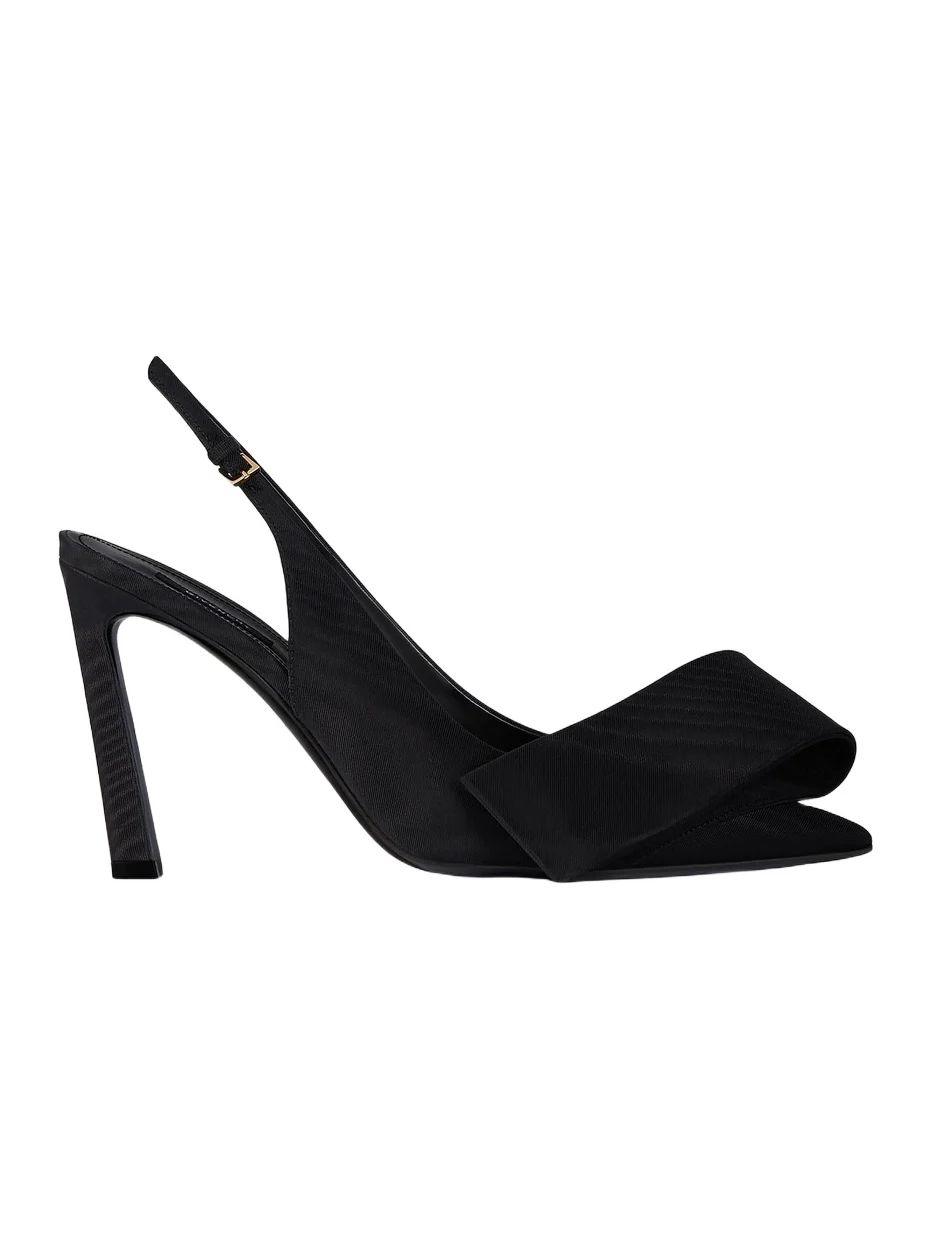 Women's Twisted Ribbon Slingbacks Pumps Women's Twisted Ribbon Slingbacks Pumps