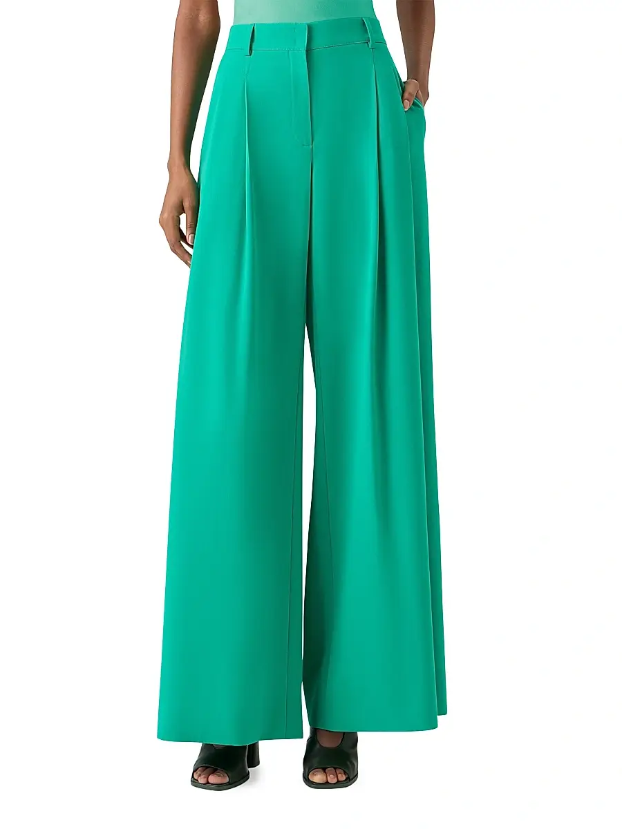 Akris Women's Cassie Wool Gabardine Wide-Leg Pants | Thumbnail 3 Akris Women's Cassie Wool Gabardine Wide-Leg Pants | Thumbnail 3