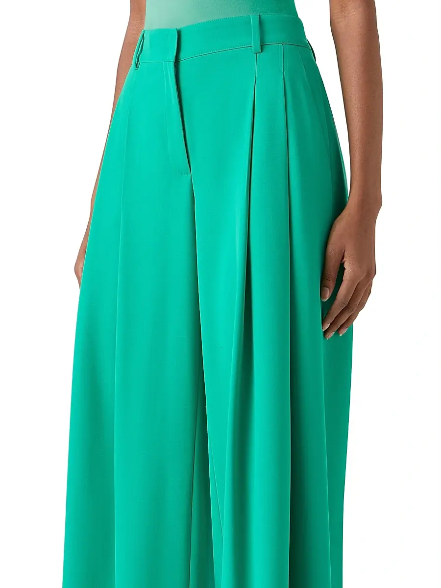 Akris Women's Cassie Wool Gabardine Wide-Leg Pants | Thumbnail 6 Akris Women's Cassie Wool Gabardine Wide-Leg Pants | Thumbnail 6