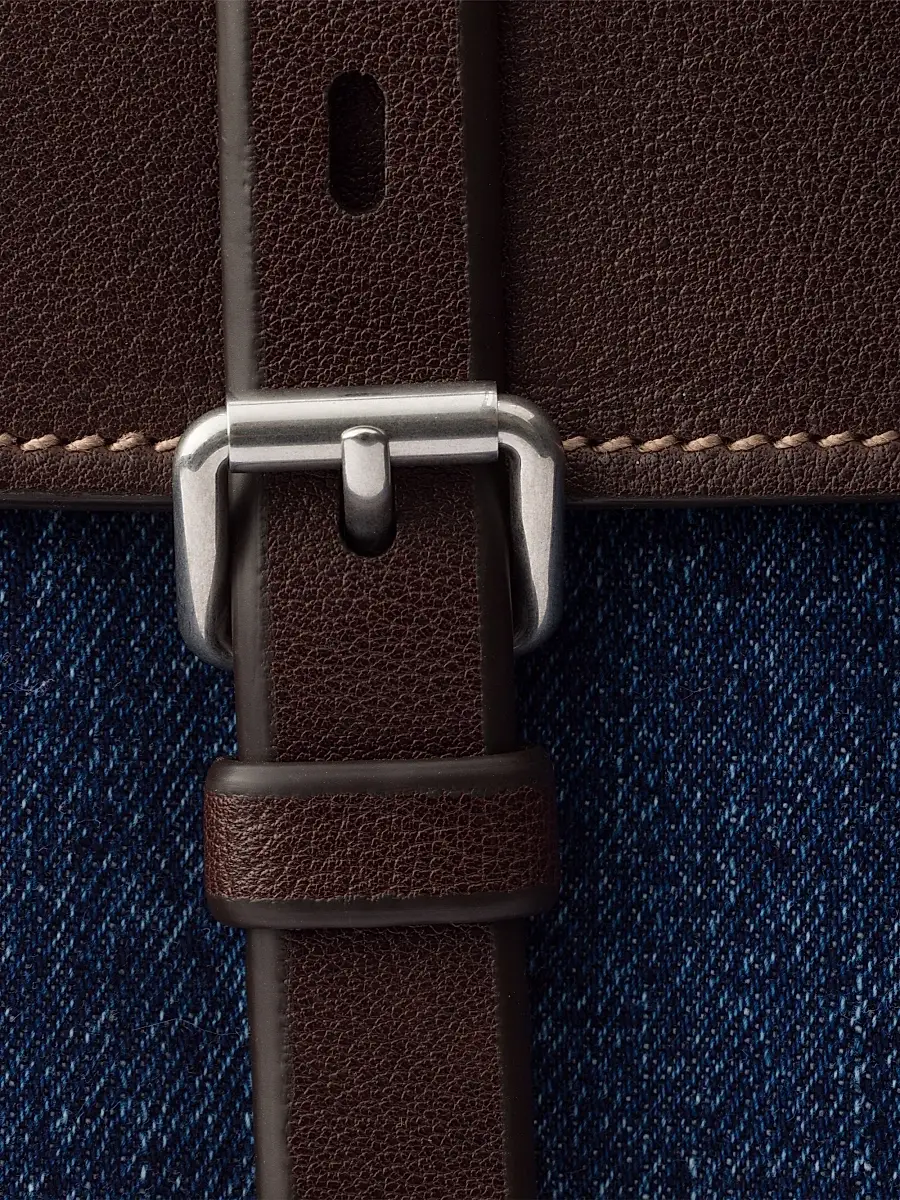 Prada Men's Bonnie Denim and Leather Tote Bag | Thumbnail 9 Prada Men's Bonnie Denim and Leather Tote Bag | Thumbnail 9