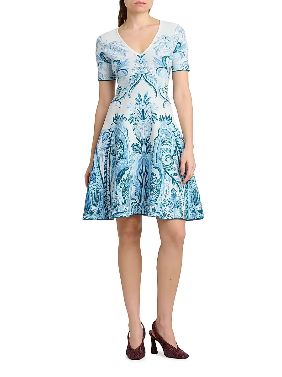 Etro Women's Paisley Knit Minidress | Thumbnail 2 Etro Women's Paisley Knit Minidress | Thumbnail 2