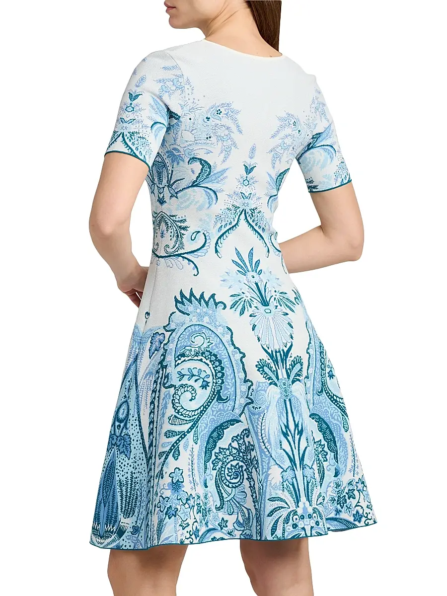 Etro Women's Paisley Knit Minidress | Thumbnail 5 Etro Women's Paisley Knit Minidress | Thumbnail 5