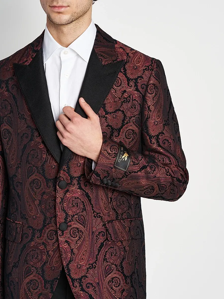 Etro Men's Milano Paisley Brocade Dinner Jacket | Thumbnail 6 Etro Men's Milano Paisley Brocade Dinner Jacket | Thumbnail 6