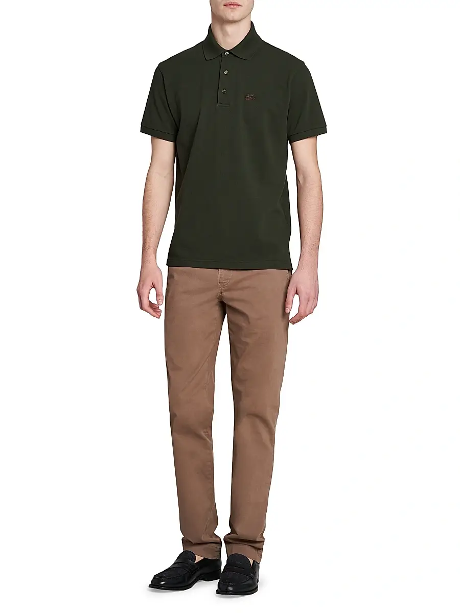 Etro Men's Cotton Polo Shirt | Thumbnail 2