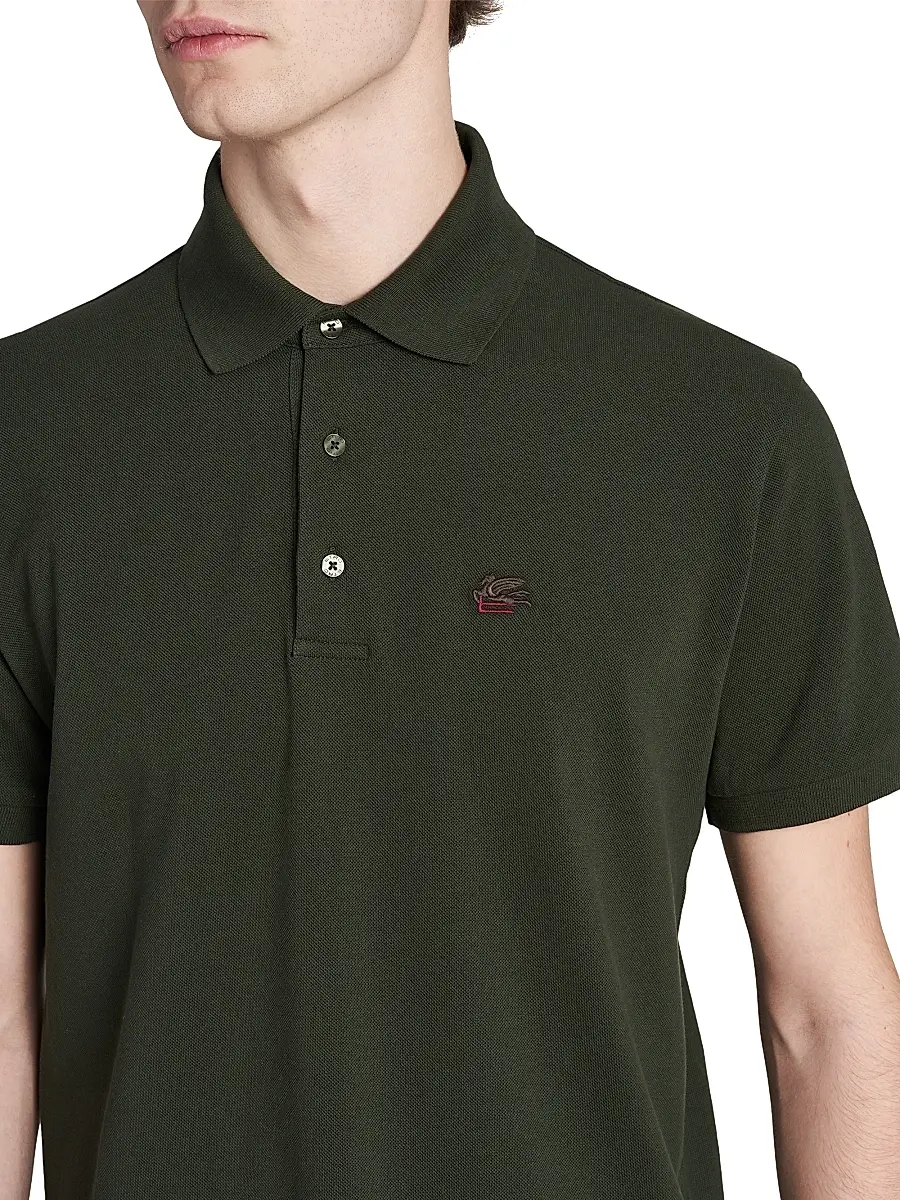 Etro Men's Cotton Polo Shirt | Thumbnail 6