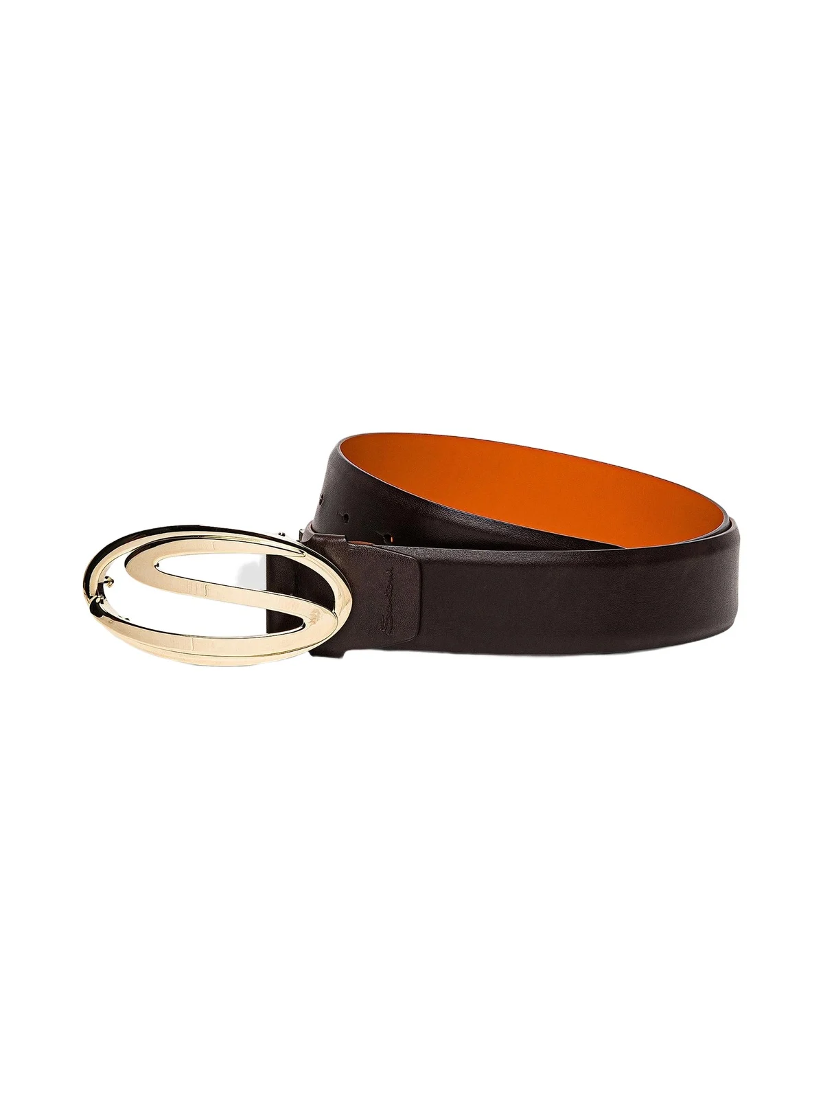 Santoni Men's Adjustable Leather Belt
