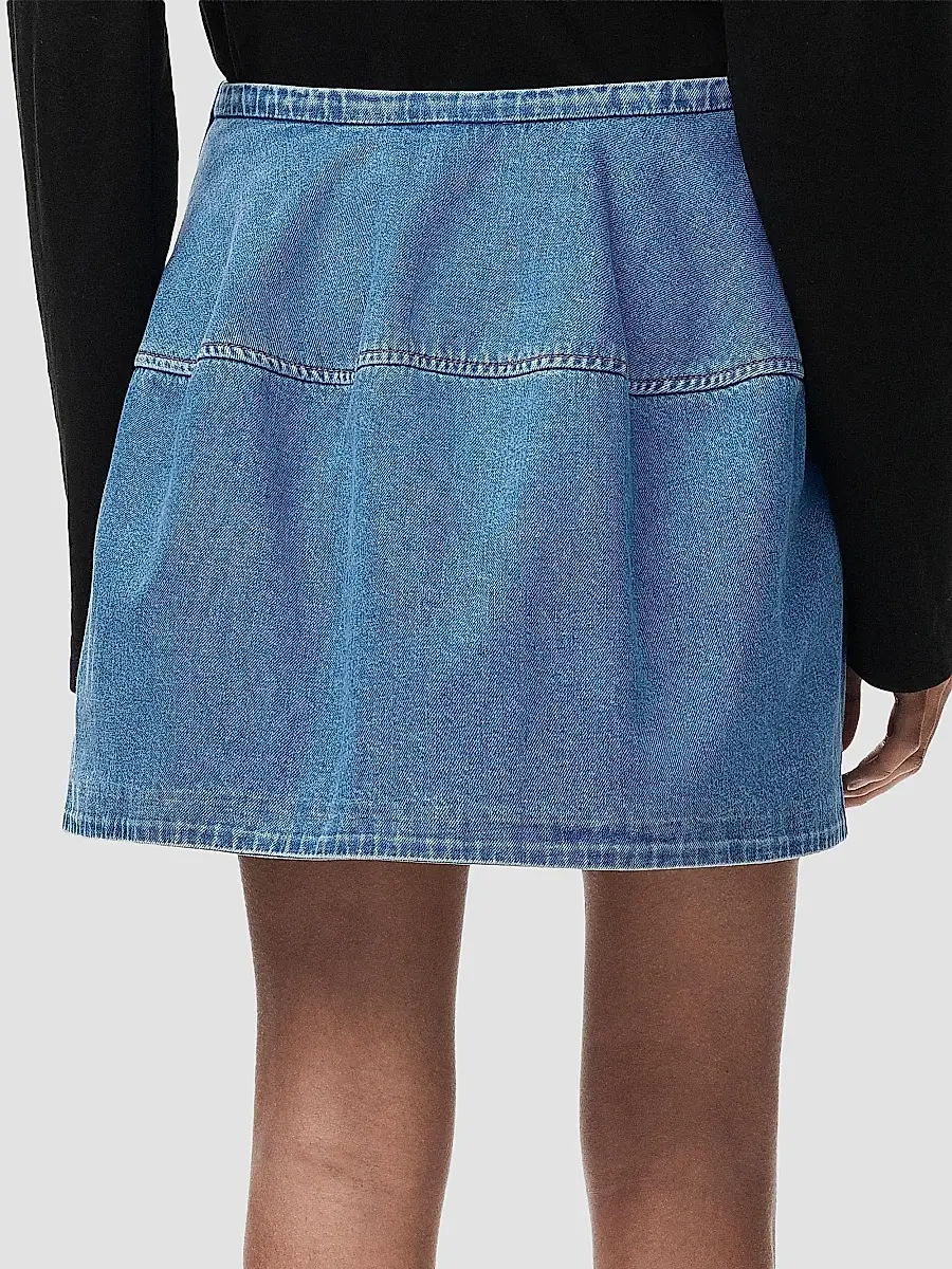 Loewe Women's Paneled Denim Mini Skirt | Thumbnail 4 Loewe Women's Paneled Denim Mini Skirt | Thumbnail 4