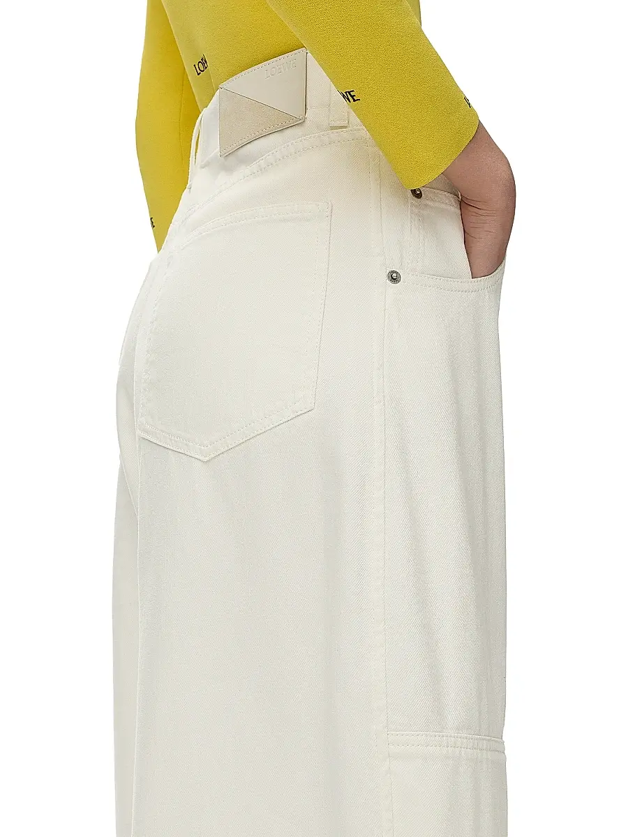 Loewe Women's Cotton Wide-Leg Jeans | Thumbnail 5