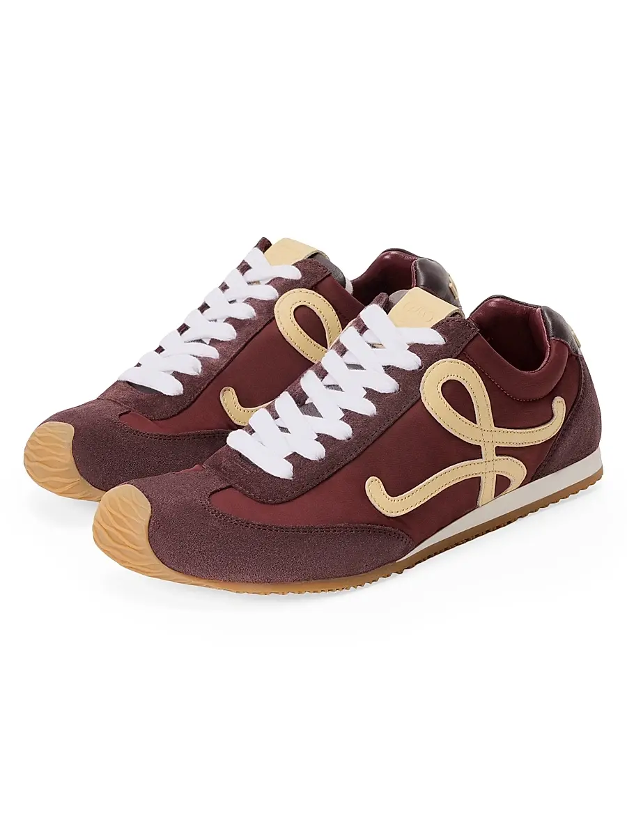 Loewe Women's Ballet Runner 2.0 Leather Low-Top Sneakers | Thumbnail 2