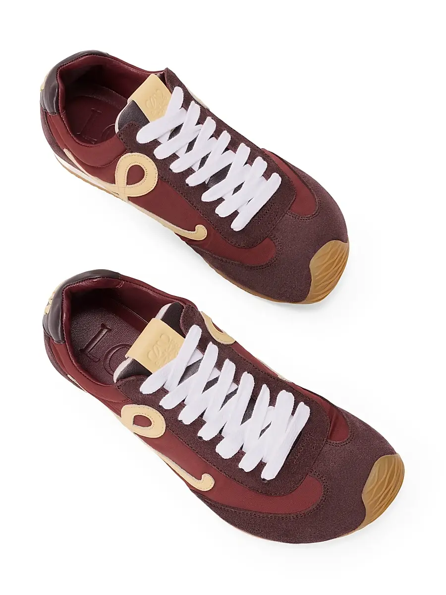 Loewe Women's Ballet Runner 2.0 Leather Low-Top Sneakers | Thumbnail 3