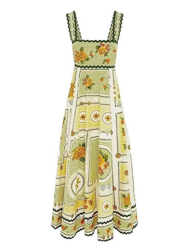 Women's Dixie Floral Cotton Summer Maxi Dress