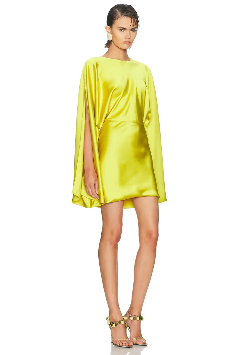 Norma Kamali Reverse Obie Long Sleeve Mini Dress | Thumbnail 2