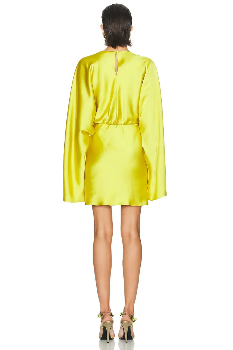 Norma Kamali Reverse Obie Long Sleeve Mini Dress | Thumbnail 3