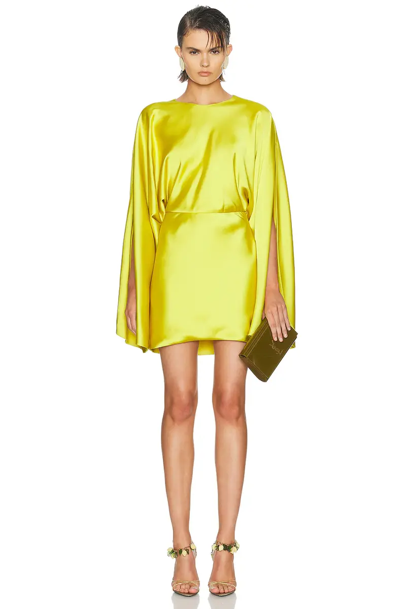 Norma Kamali Reverse Obie Long Sleeve Mini Dress | Image 1 Norma Kamali Reverse Obie Long Sleeve Mini Dress | Image 1