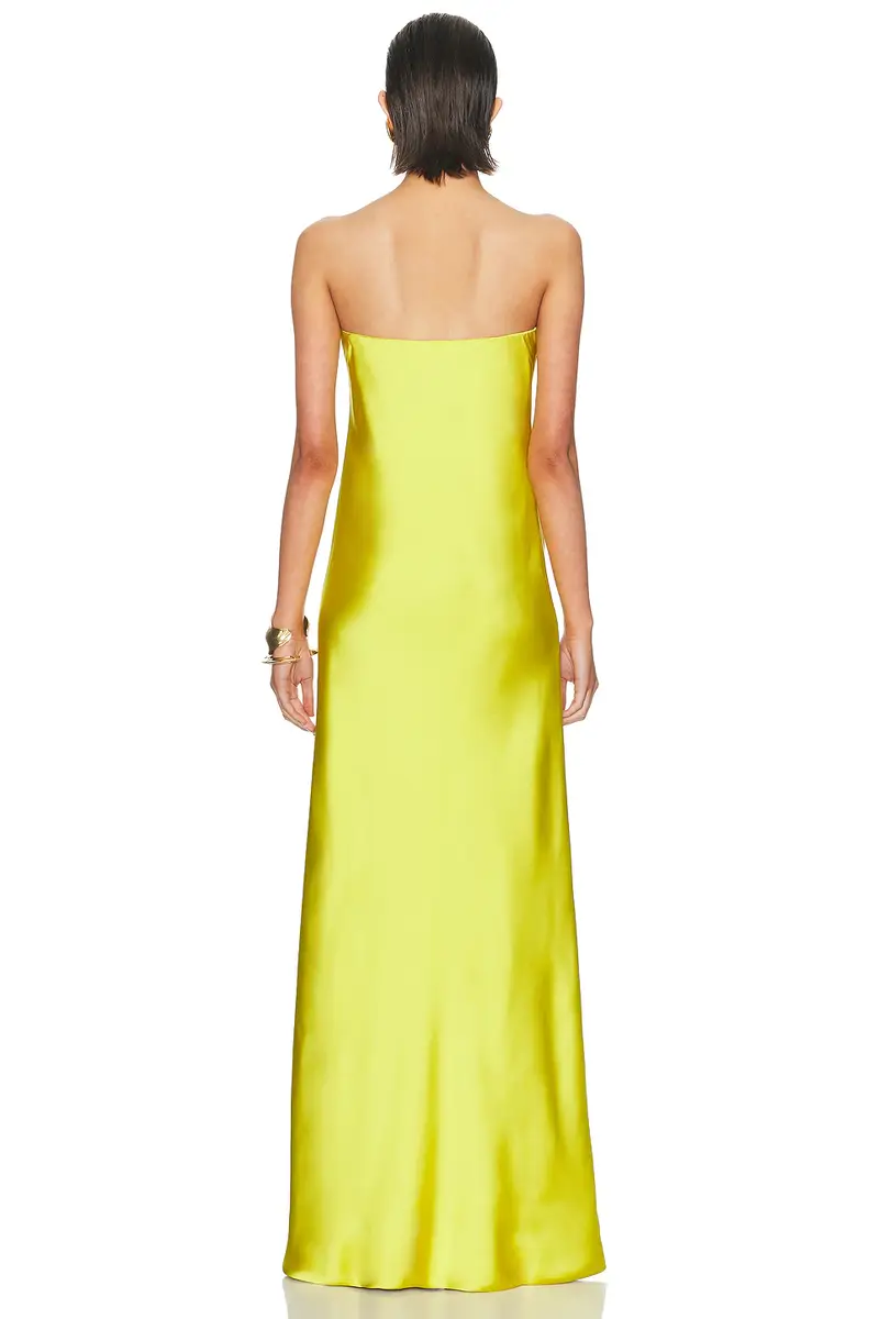 Norma Kamali Bias Strapless Gown | Thumbnail 3 Norma Kamali Bias Strapless Gown | Thumbnail 3