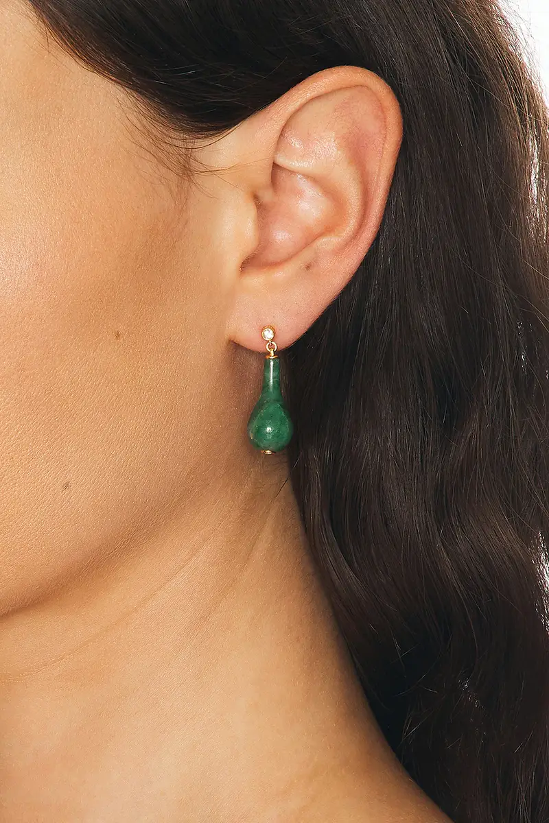 TOTEME Jade Drop Earrings | Thumbnail 2 TOTEME Jade Drop Earrings | Thumbnail 2