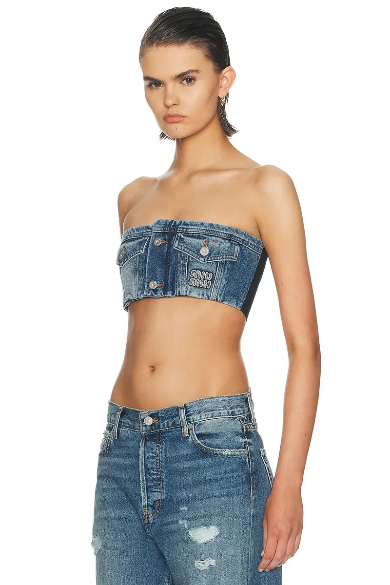 Miu Miu Denim Top | Thumbnail 2