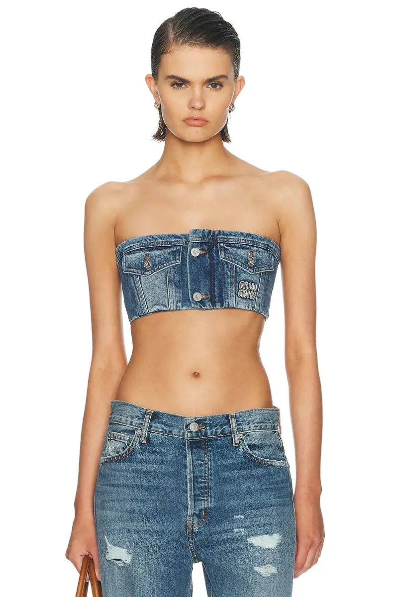 Miu Miu Denim Top | Image 1 Miu Miu Denim Top | Image 1