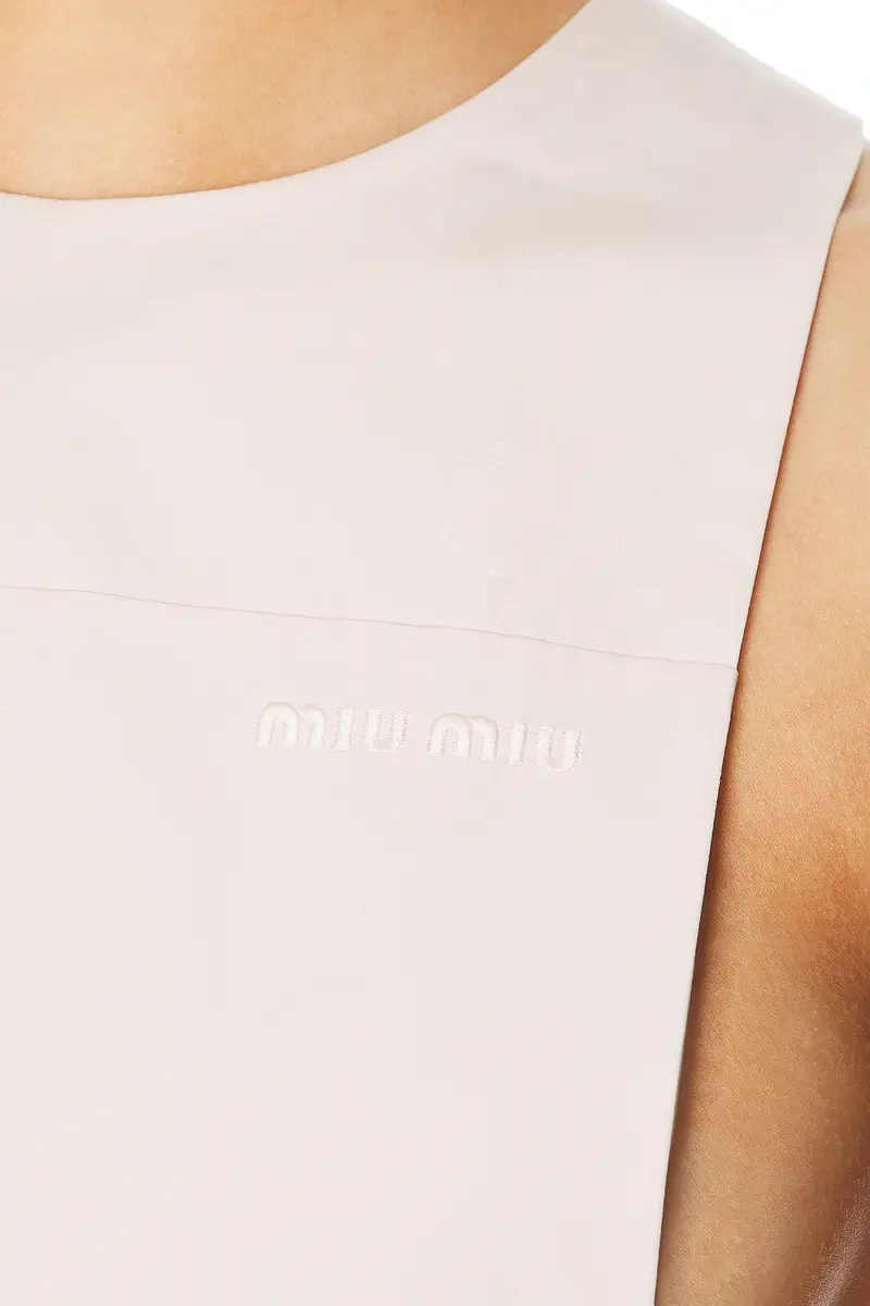 Miu Miu Popeline Dress | Thumbnail 5 Miu Miu Popeline Dress | Thumbnail 5