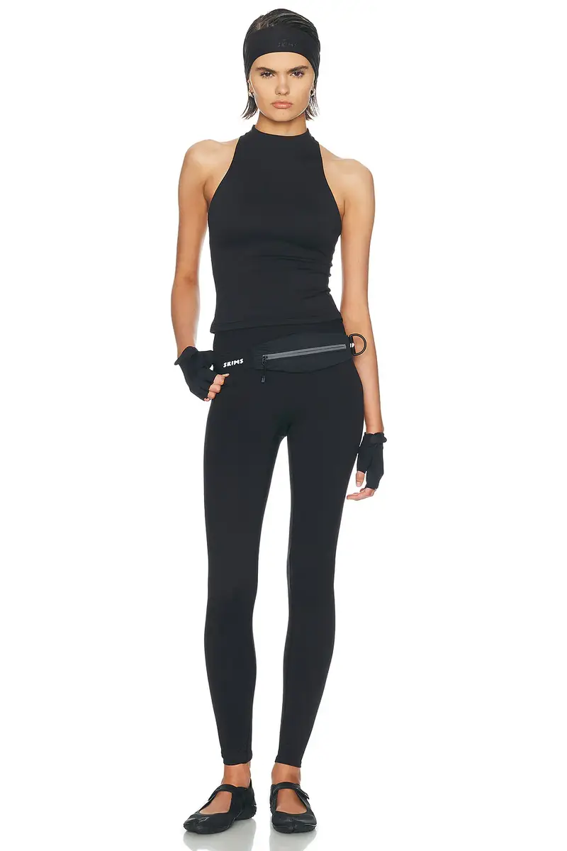 NikeSKIMS Matte Mock Neck Racer Tank Top | Thumbnail 4