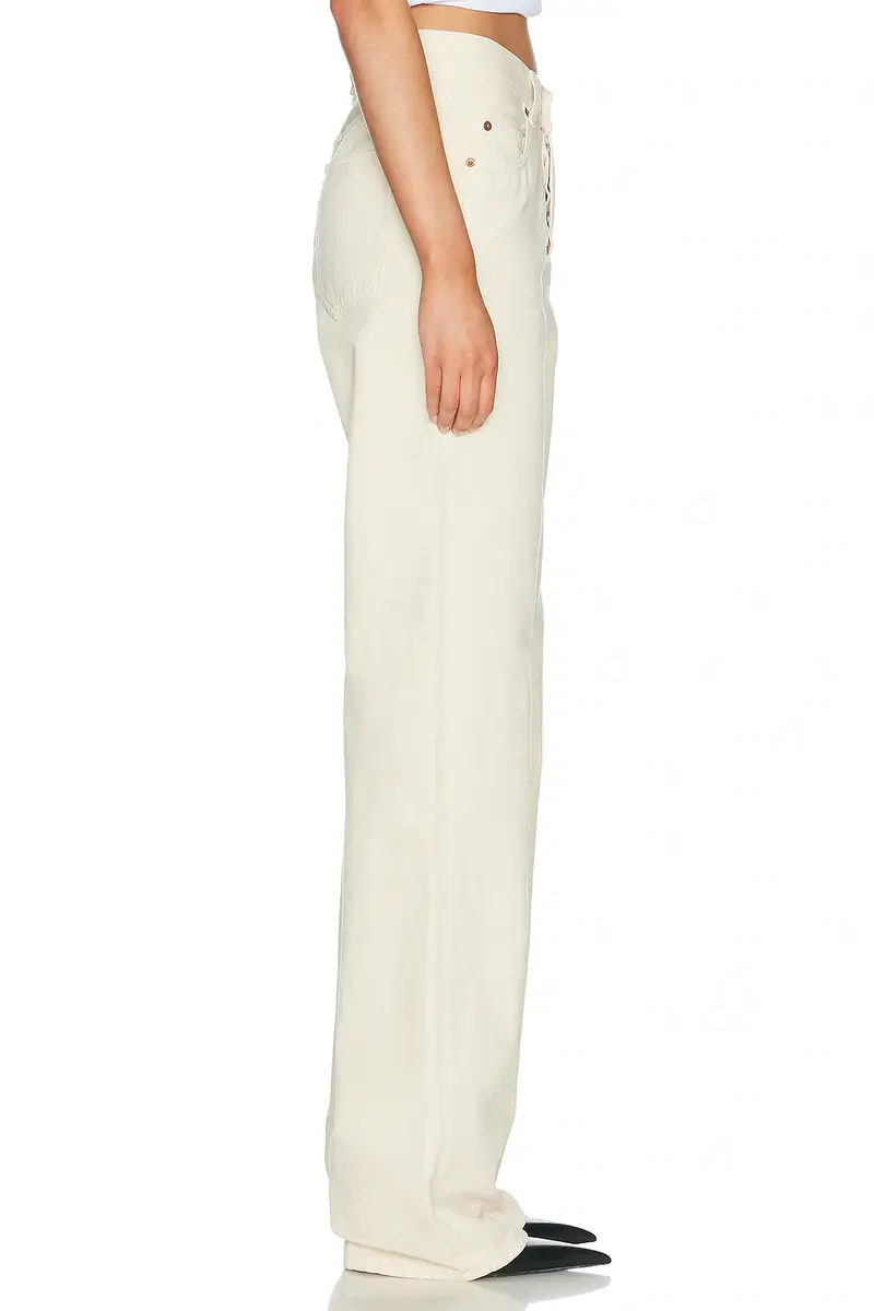 Saint Laurent V Waist Wide Leg | Thumbnail 3 Saint Laurent V Waist Wide Leg | Thumbnail 3