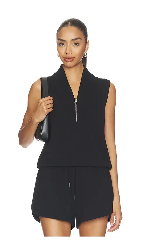 Varley Beau Sleeveless Half Zip Top | Image 1 Varley Beau Sleeveless Half Zip Top | Image 1
