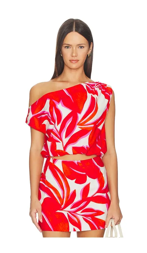 MINKPINK Ravelo Asym Bubble Top | Image 1 MINKPINK Ravelo Asym Bubble Top | Image 1